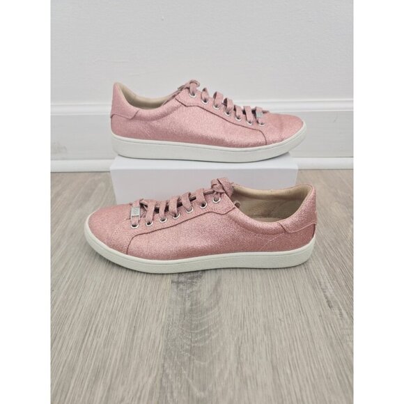 UGG Shoes - Ugg Milo Pink Glitter Lace Up Low Top Sparkle Sneaker Shoes Womens Size 10